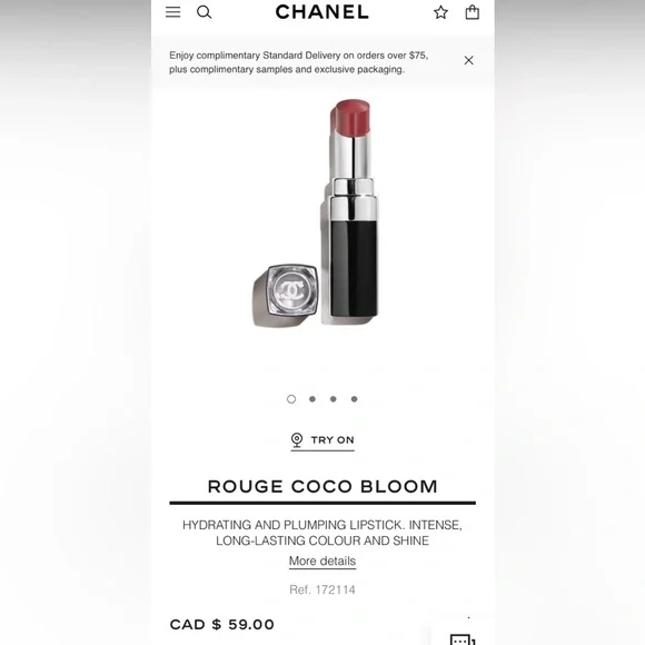 CHANEL ROUGE COCO BLOOM lipstick - Picture 2 of 9